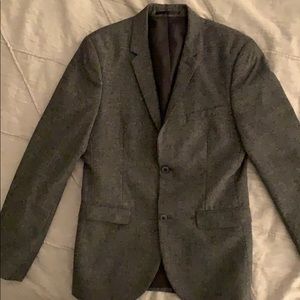 Topman Skinny Fit Dark Grey Blazer US 38R